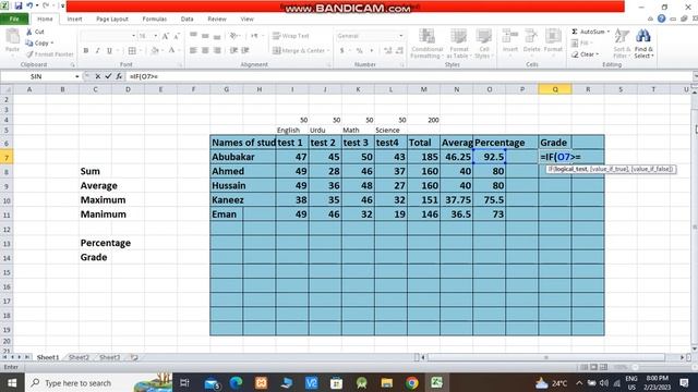 Grade and Percentage formula in Excel смотреть онлайн