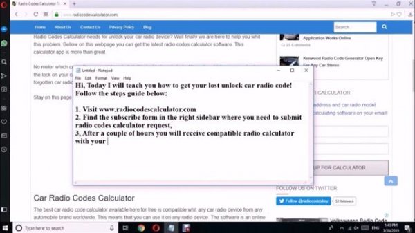 Renault Espace Radio Code Calculator For Free To Break The Security System
