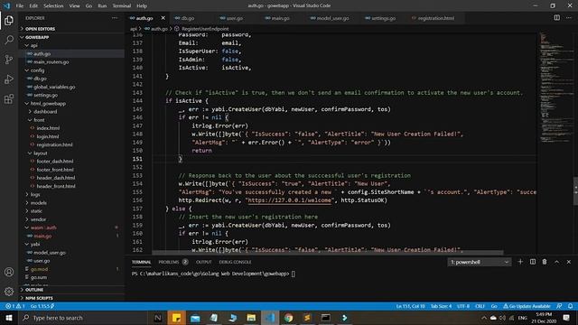 Golang HTTP User Authentication Yabi Series 4 | Golang Web Development | WebAssembly Auth System смотреть онлайн