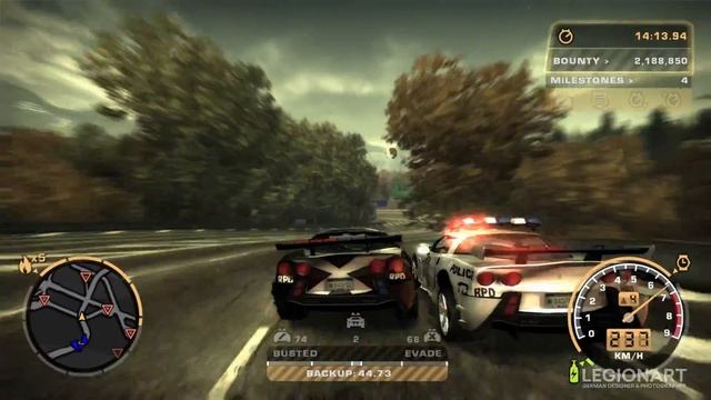 NFS MW (2005) - Sergeant Cross' Corvette C6 // Police Edition - [4k60FPS] смотреть онлайн