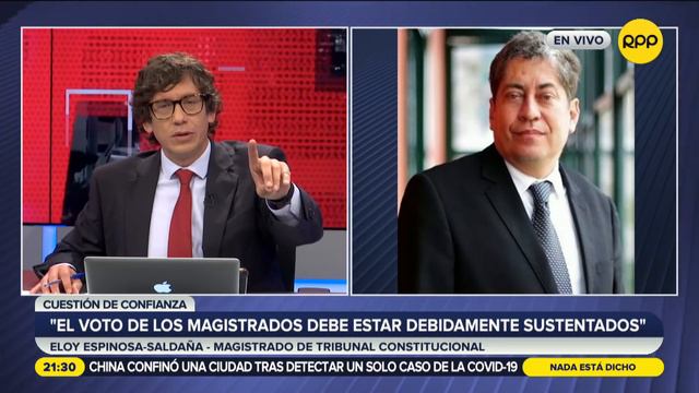 Espinosa-Saldaña: TC resolverá admisibilidad de demanda contra ley de cuestión de confianza смотреть онлайн