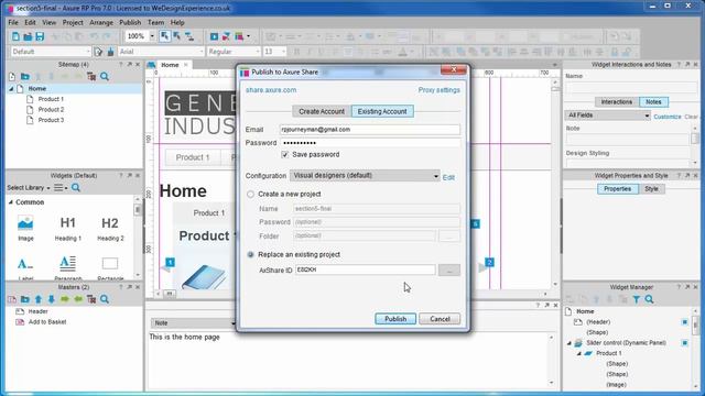 5c. Uploading prototypes to AxShare to share your work by e-mail смотреть онлайн