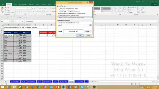 20. Conditional Formatting Part 8 Excel 2013 Urdu Tutorials by Irfan Bakaly смотреть онлайн