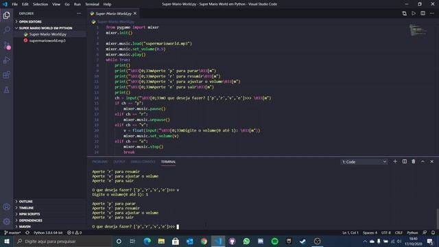Super Mario World em Python. смотреть онлайн