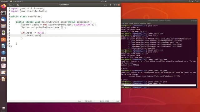Read Data From File Using Scanner in JAVA (Arabic) смотреть онлайн