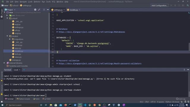 Use a PostgreSQL Database in Django Project смотреть онлайн