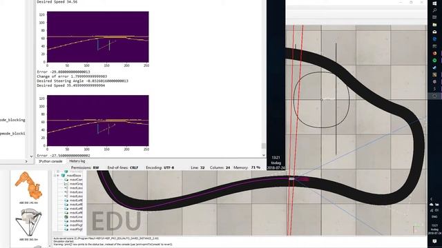 V-REP: Canny Line Following смотреть онлайн