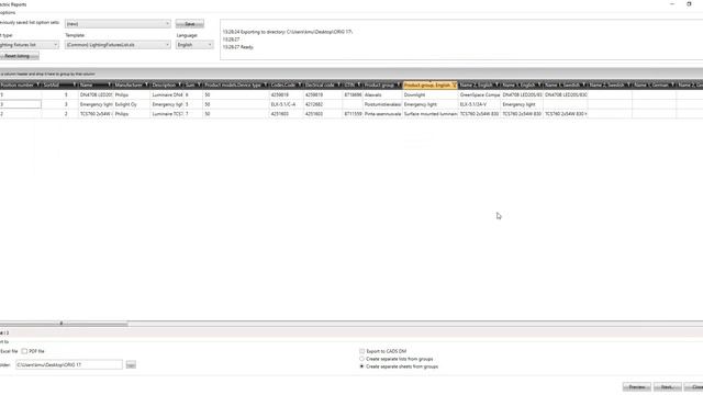 CADMATIC Electrical 17 - Database (Excel) reports смотреть онлайн