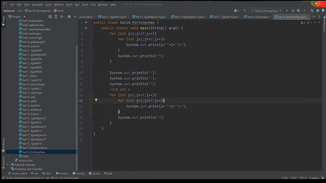 18. for lồng nhau java - hướng dẫn chi tiết dễ hiểu java 2023 смотреть онлайн