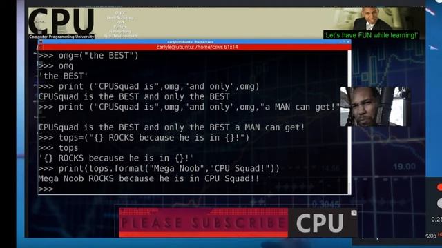 LIVE: Python programming lesson(Variables & Strings) смотреть онлайн