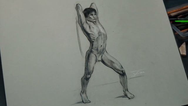 ДИНАМИЧЕСКИЕ ЗАРИСОВКИ МУЖСКОЙ ФИГУРЫ | Онлайн-курс от Ольги Гужбиной | Akademika смотреть онлайн
