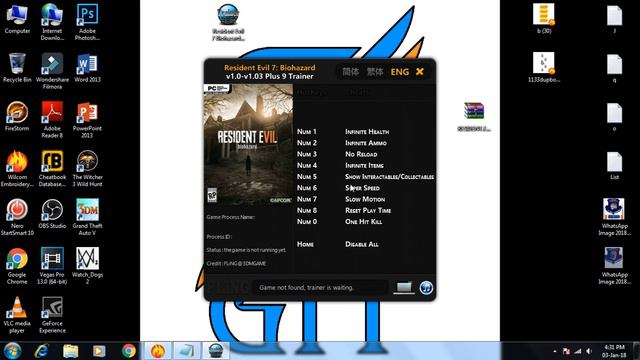 Resident Evil Biohazard Trainer. Download Trainer for Resident Evil 7. +9 Trainer Fling смотреть онлайн