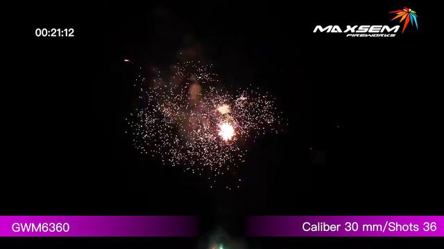 Батарея салютов Maxsem, 1,2"-36 залпов, GOLDEN LEAVES, GWM6360 смотреть онлайн