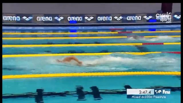 Микст-эстафета 4х100 м Вольный стиль Champions Swim Series Индианаполис 2019