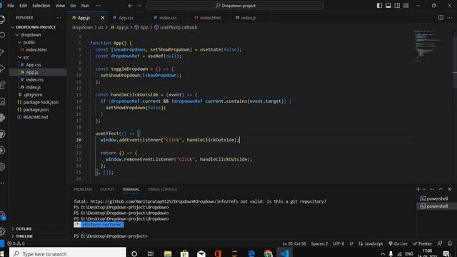 Dropdown mini project using React js смотреть онлайн