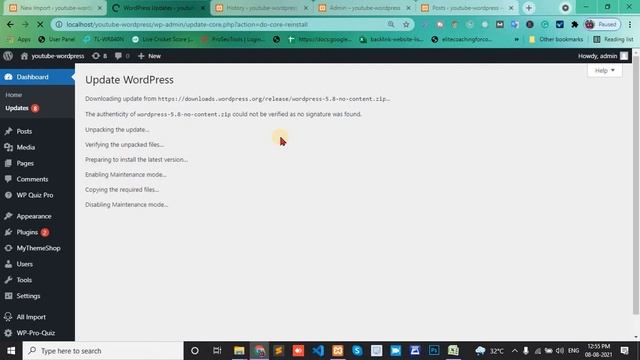 how to update wordpress from dashboard || how to update latest version in wordpress смотреть онлайн