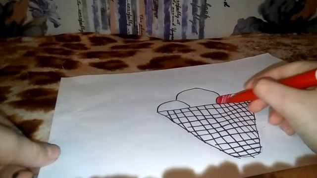 Урок рисования. Рисуем Мороженое. Для детей 3-4лет смотреть онлайн