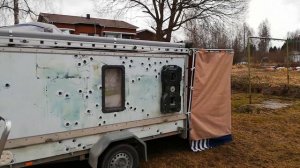 Установка тента на прицеп. Прицеп своими руками.