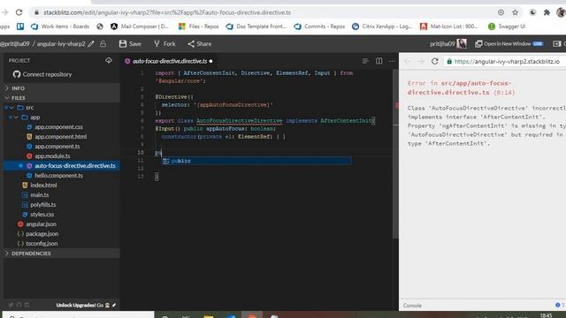 Autofocus Directive : That works in Angular 10 смотреть онлайн