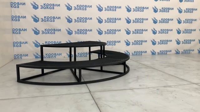 Обзор полукруглой лестницы ЭКО 2 ступени с площадкой смотреть онлайн