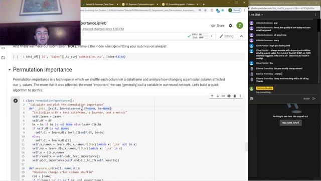 A walk with fastai2 - Tabular - Lesson 2, Regression, Permutation Importance, Ensembling смотреть онлайн