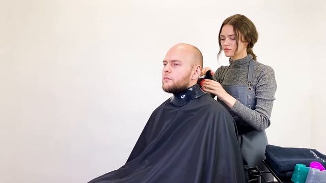 Силиконовый воротник Problonde для мужской стрижки смотреть онлайн