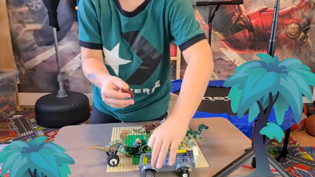 Матвей строит, сцену парк юрского периода из LEGO®! смотреть онлайн
