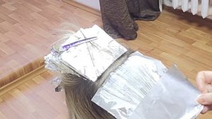 Hair coloring. Мелирование мелкой штопкой. Как я набираю пряди.
