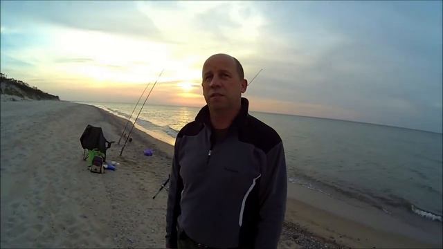 Береговая ловля камбалы, на Балтийском море, "Куршская коса" 26 сентября 2017 г. смотреть онлайн