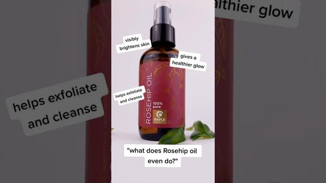 It's Basically The Ultimate Oil ? #rosehipoil #skincare #mapleholistics #skincareessentials