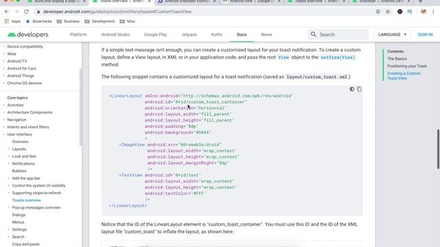Andriod Development Toasts & Snack Bars смотреть онлайн