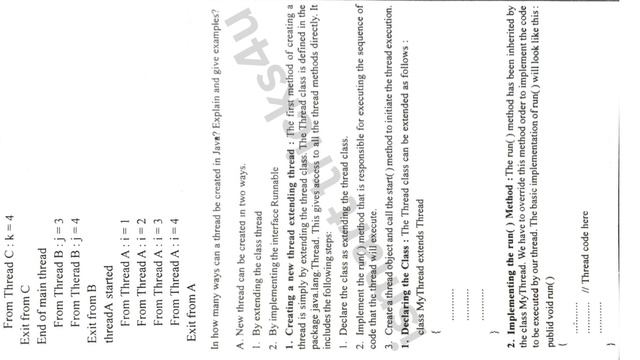 Degree 4th sem computer paper 4 imp questions with answers unit-4 *Java*For all AP Universities #bs смотреть онлайн