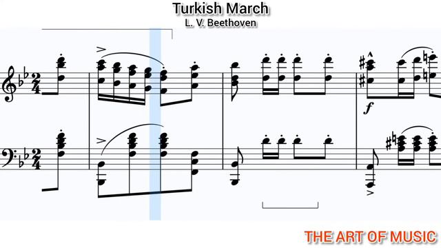 Turkish March - The Ruins of Athens Op. 113 for Piano Solo by Ludwig Van Beethoven смотреть онлайн
