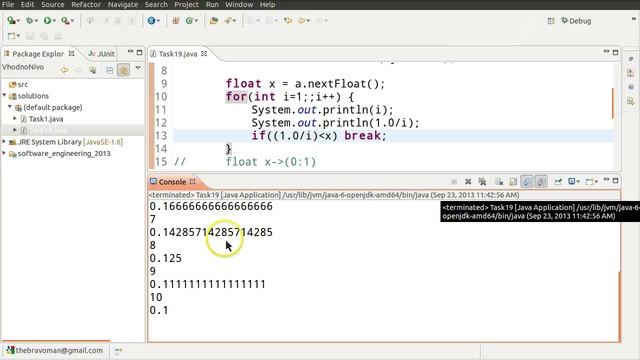 Entry Level for Software Engineering in TUES - task19 in java смотреть онлайн