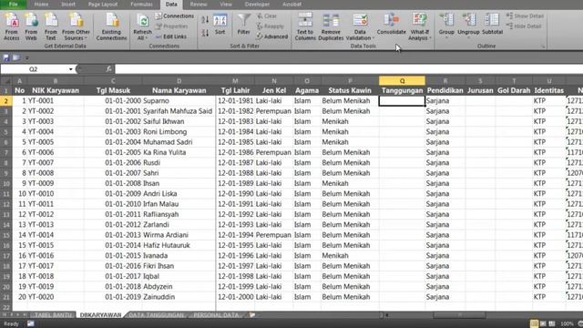 ADMINISTRASI PERSONALIA PART 1 | CARA MEMBUAT DATABASE KARYAWAN TANPA CODING & VBA | CAK IPUL TV смотреть онлайн