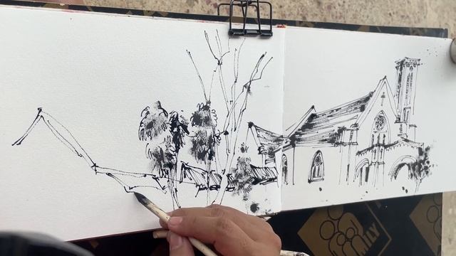 About 200 Years Old Church | Urban Sketching | Travel Sketch смотреть онлайн
