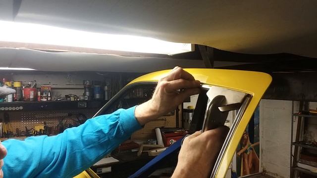 How To Install Opel GT Door Window Channel Rubber 6