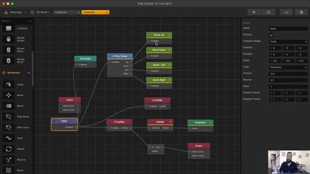 Buildbox 3 Tutorial How to Swipe Controls for Character with Advance State Machine Node #NoCode смотреть онлайн