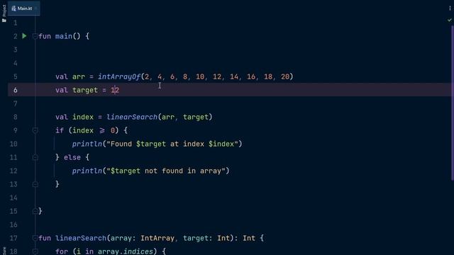 Linear Search Algorithm in Kotlin смотреть онлайн