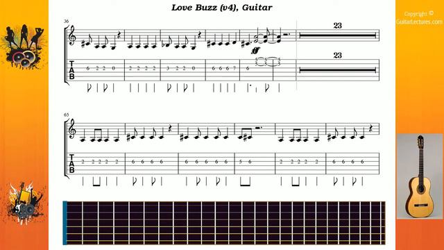 Love Buzz (v4) - Nirvana - Guitar смотреть онлайн