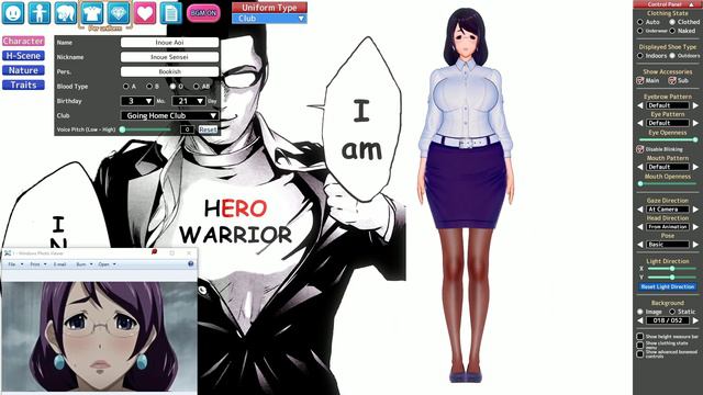 Koikatu! コイカツ! Koikatsu! Character Card – Inoue Aoi From Jutaijima