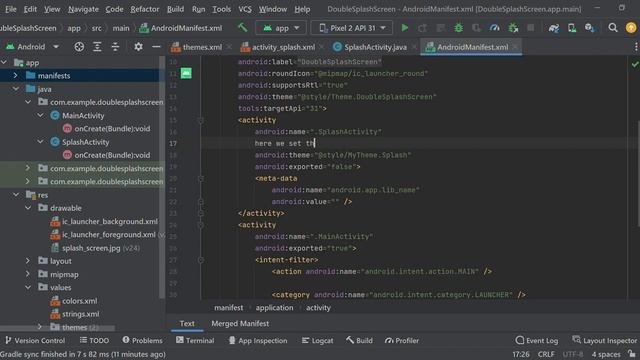 Remove Default Splash Screen in android 12 and above смотреть онлайн