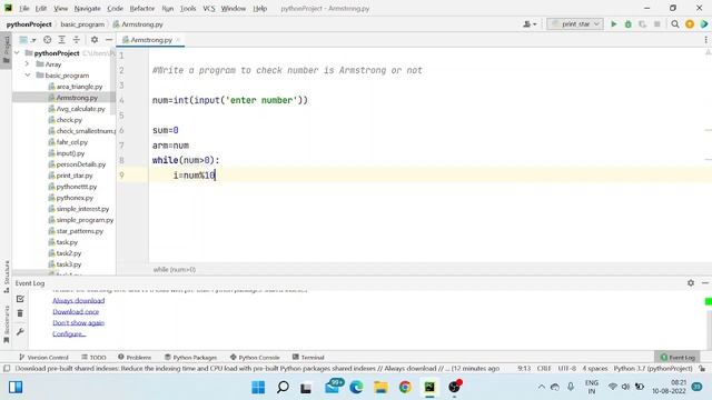 Armstrong number program in python | Check Kare Number entered by the user is Armstrong or Not | смотреть онлайн