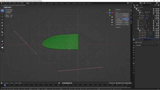 Parametric 3D Printed Wing Design using Blender Geometry Nodes смотреть онлайн