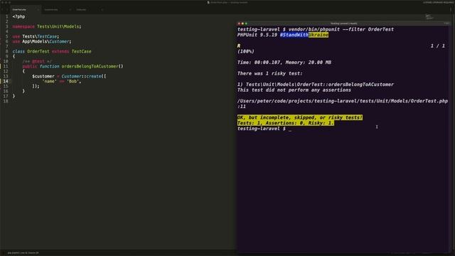 003 - Models Part 1 - Testing Laravel for Complete Beginners смотреть онлайн