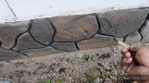 КРАСИМ ДЕКОРАТИВНЫЙ КАМЕНЬ НА ЦОКОЛЕ.