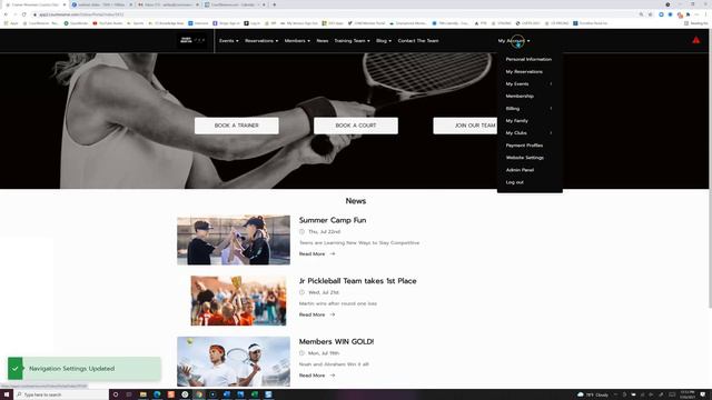 Website Portal Navigation and Logo Tab смотреть онлайн