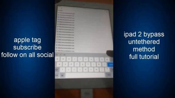How To iPad 2 Untethered iCloud Bypass Full Tutorial