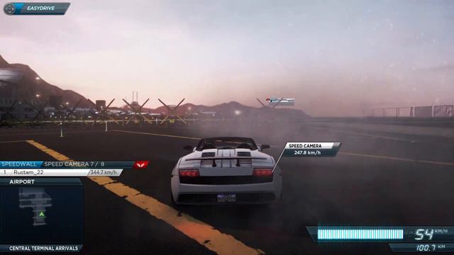NFS Most Wanted 2012, Terminal Velocity | Lamborghini Gallardo Stock max speed & Upgraded max speed смотреть онлайн