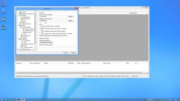 StrongDC++ Auto nustatymas Aktyvus Direct connect UPnP